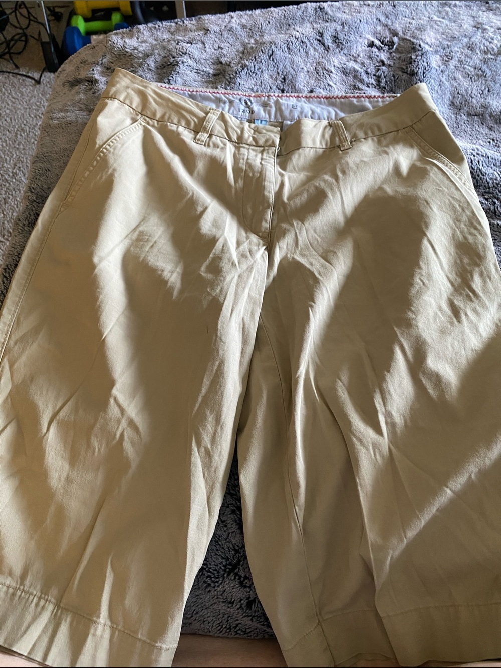 Izod Women's Light Tan Bermuda Shorts